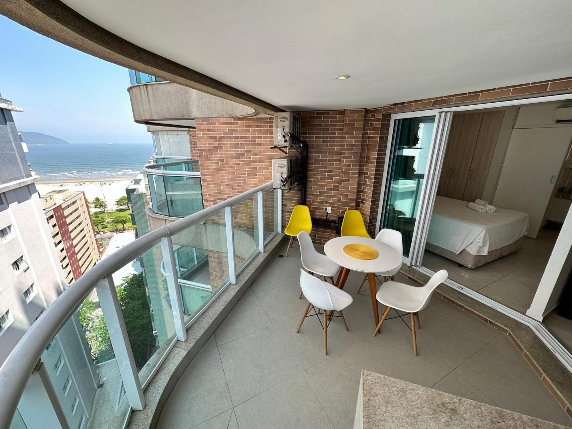 Estanconfor Santos Com Vista Mar 6 Ac Garagem Alto 17º Andar Apartment Exterior foto